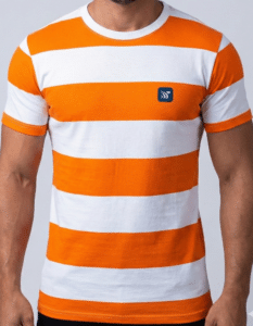 Camiseta Rockez Urban Listras Laranja