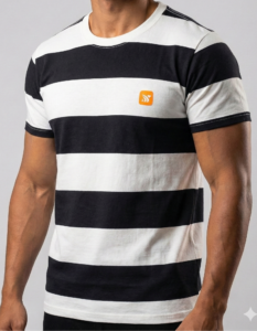 Camiseta Rockez Urban Listras Preta