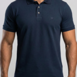 Polo Rockez Piquet Premium Preta Minimal