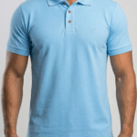 Polo Rockez Piquet Premium Azul Minimal