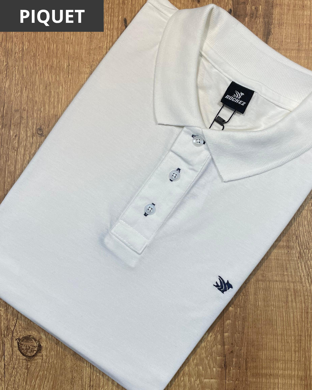 Polo Piquet Rockez Branca